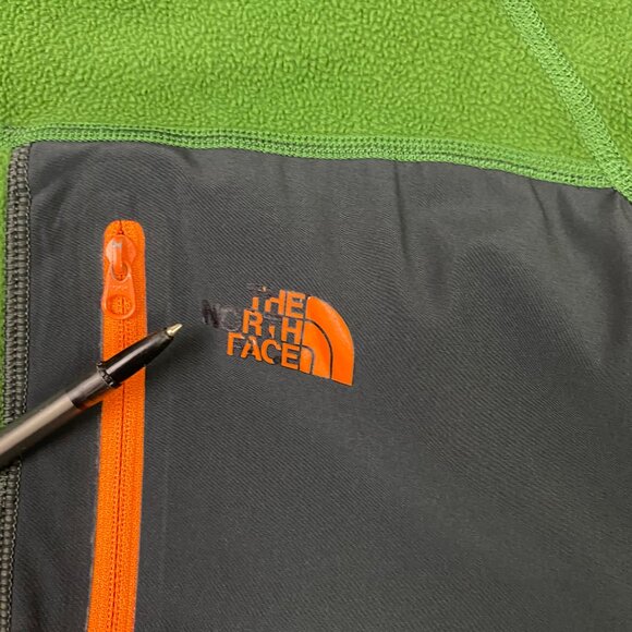 The North Face 1/4 Zip Fleece Pullover Mens XL Green 1/2 Zip TKA 100 Lightweight - Picture 3 of 10